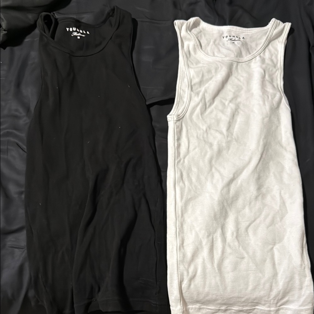 YoungLA Classic Black and White Tank Duo